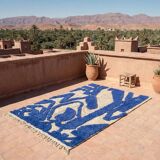 Handmade Berber rug in wool 3 x 2 m