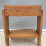 Vintage retro bedside table compass foot