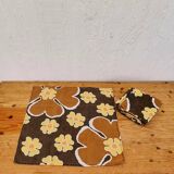 Set of 8 vintage floral napkins