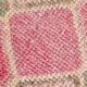 Tapis de couloir vintage tribal rose et vert 2x10, 70x309 cm