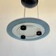Post-modern halogen pendant light "urora" by Perry King for Arteluce, Italy, 1980