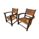 Pair of mulched armchairs
