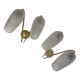 Pair of vintage double wall sconces "MAISON ARLUS"