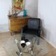 Black leather armchair 1970 Germany