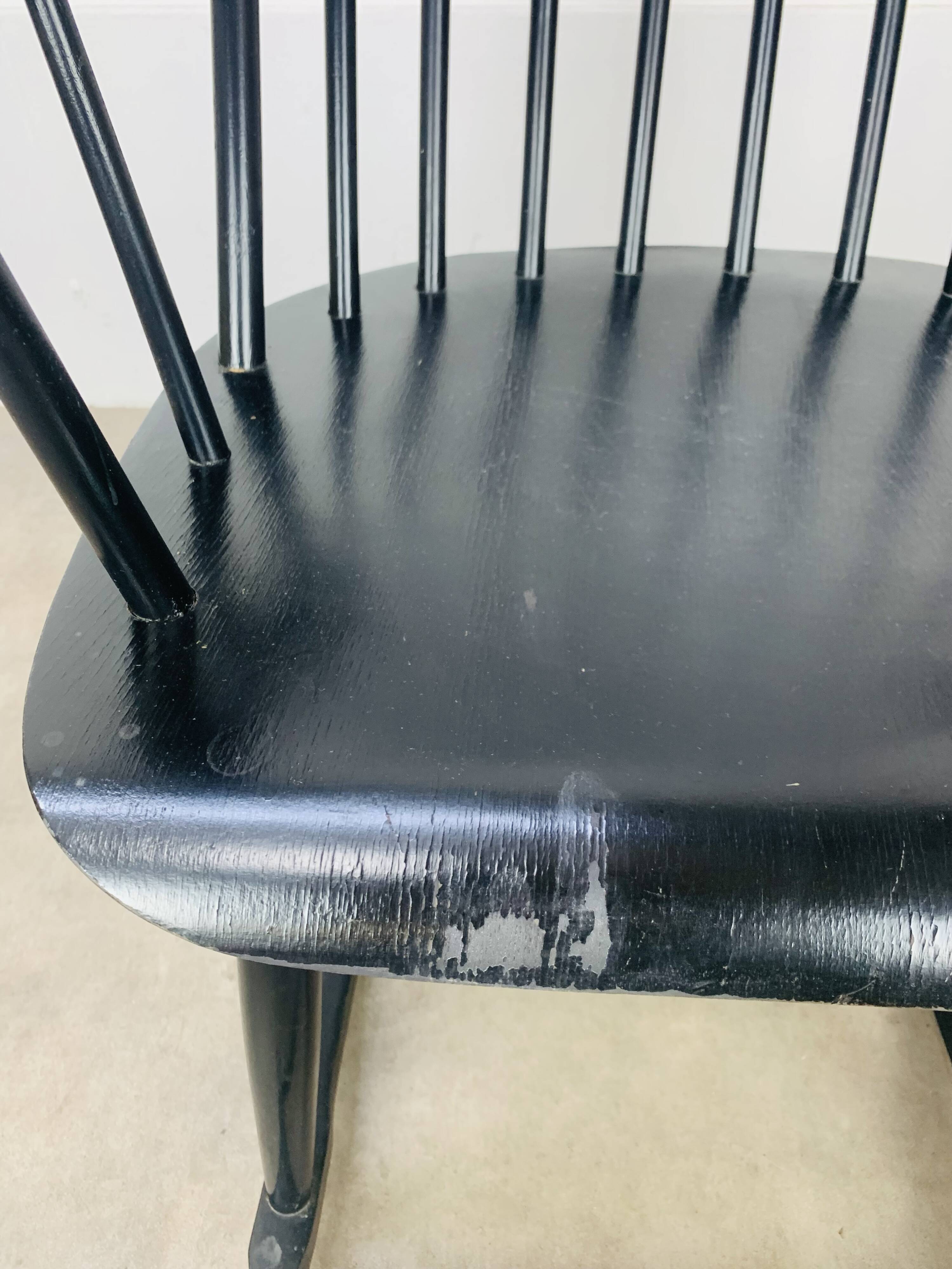 Scandinavian rocking chair in Tapiovaara style, 1960s