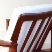 Pair of vintage Scandinavian teak armchairs from the 1960s.