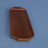 Small Danish teak serving trays. Set of 5