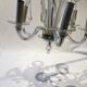 Murano glass chandelier shaped old drop 6 vintage branches