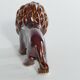 Mid-Century Modern Chinese Brown Glazed Lion Figurine