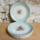 Set of 6 Dessert Plates Stamped "Orchies Moulin des Loup", Model St Hubert
