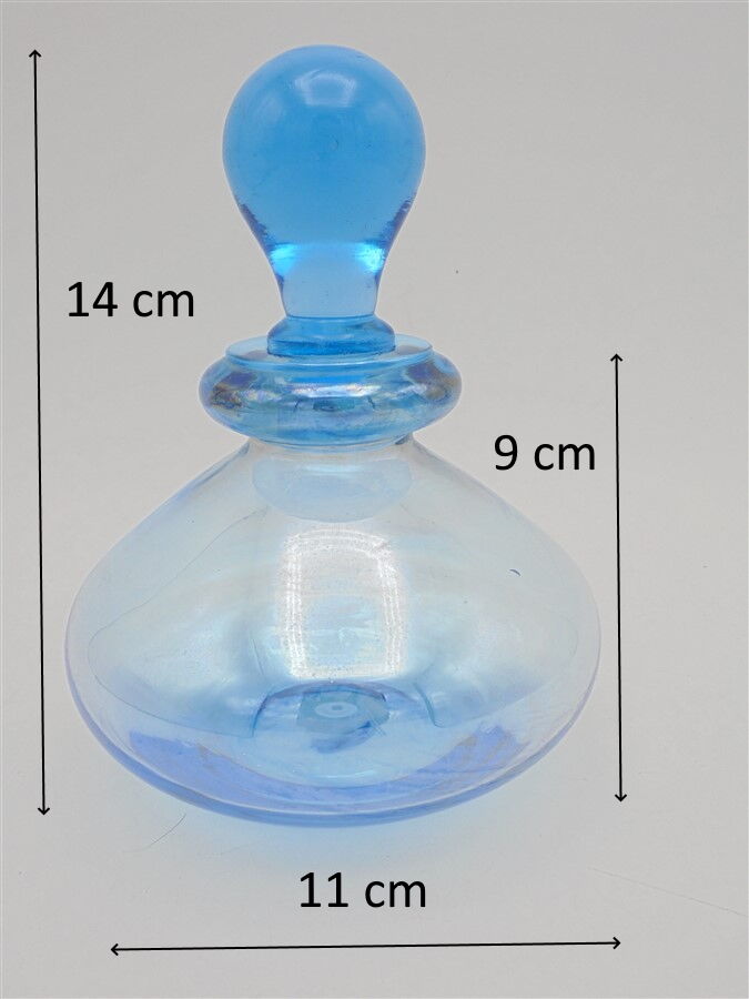 Blue glass bottle
