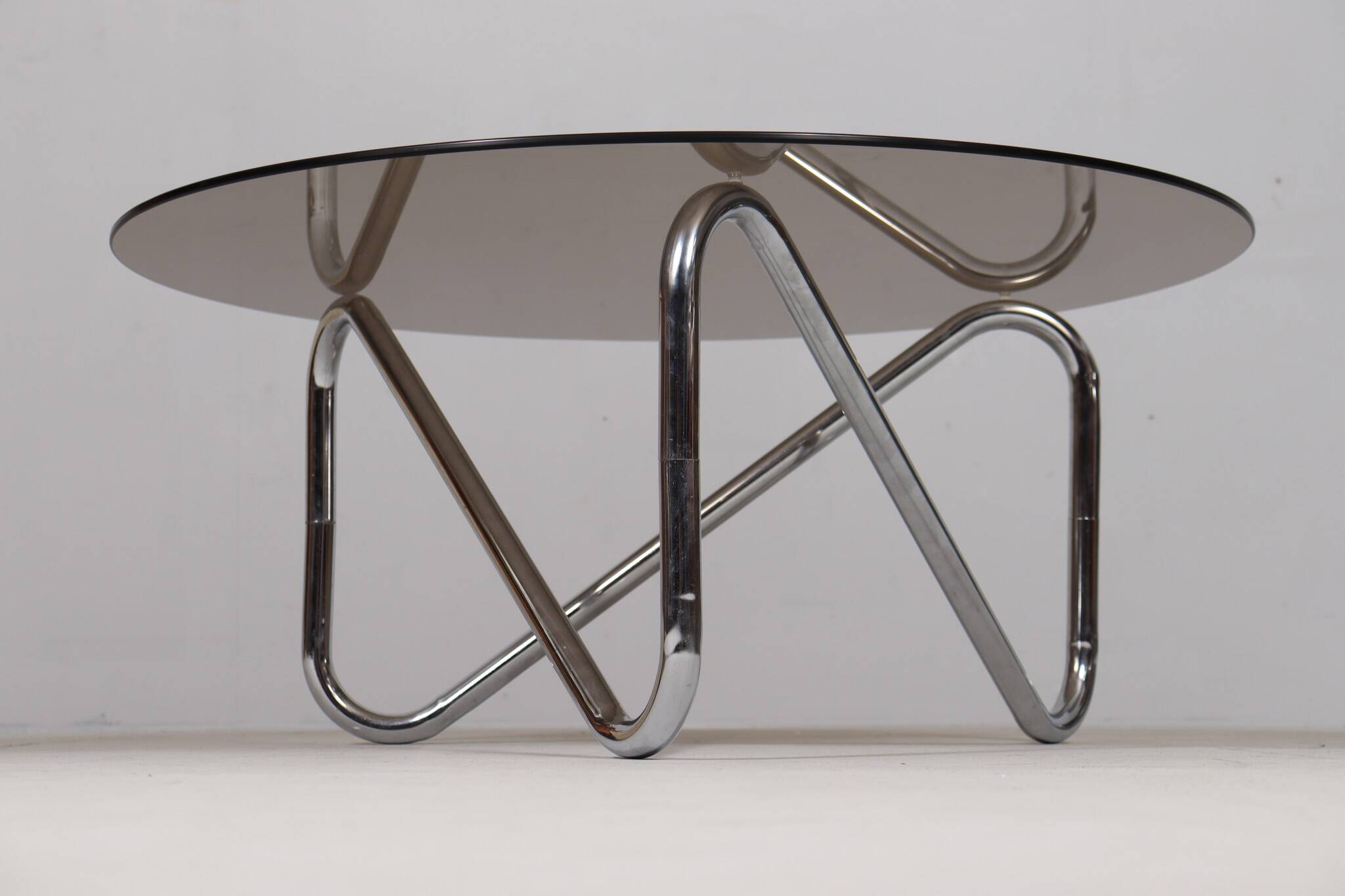 French tubular steel coffee table/coffee table, 1970s