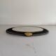 Round wall mirror in brass and black wire, 1960s, Germany