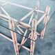 Organic Monumental Faux Bamboo Glass Top Dining Table in the style of McGuire, 1980s