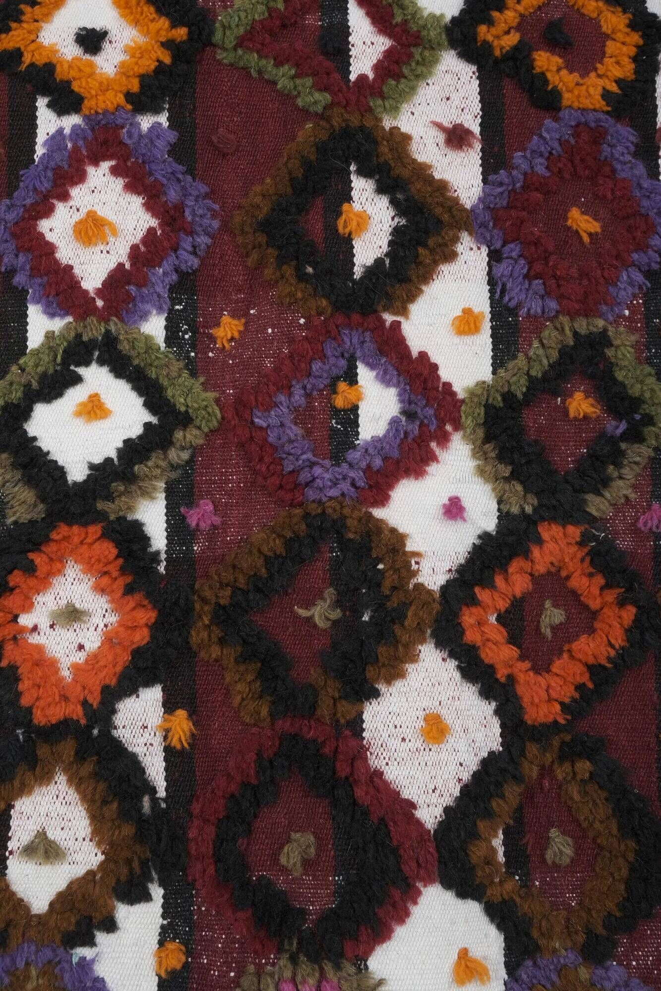 Vintage Turkish kilim, handwoven, 167x215 cm.