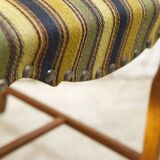 Set of four oak and wool dining room chairs by Henning Kjaernulf, 1960's