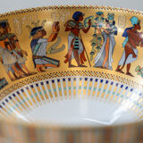Kaiser "Theben" set of 2 porcelain vases, Egyptian motif.
