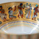 Kaiser "Theben" set of 2 porcelain vases, Egyptian motif.