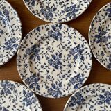 Set of 6 English earthenware plates