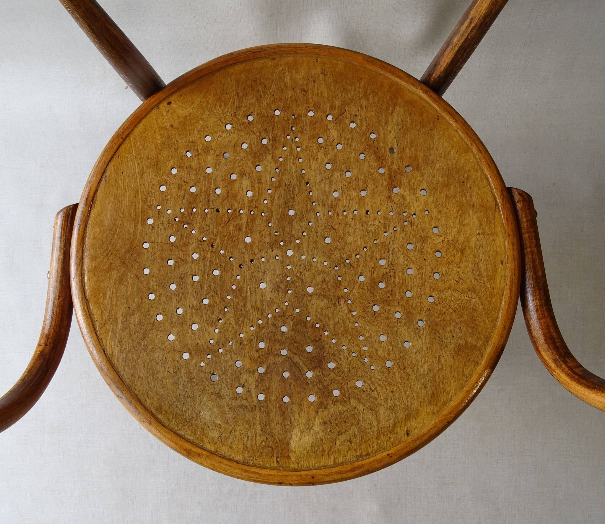 Armchair Le Corbusier by Fischel 1915 seat wood Etoile