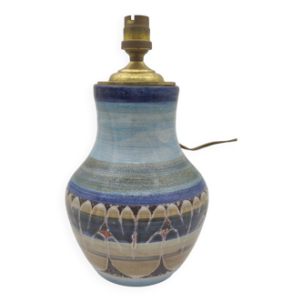 Ceramic lamp signed Roland Moreau