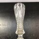 Old vase on foot vintage moulded glass
