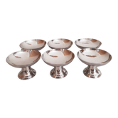 Coupes à glace ou sorbet Guy Degrenne , vintage , en inox , années 70 , made in France