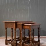3 rustic pull-out tables