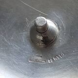 Large silver-plated metal bowl/centerpiece by Christofle, Art Deco style - 33 cm