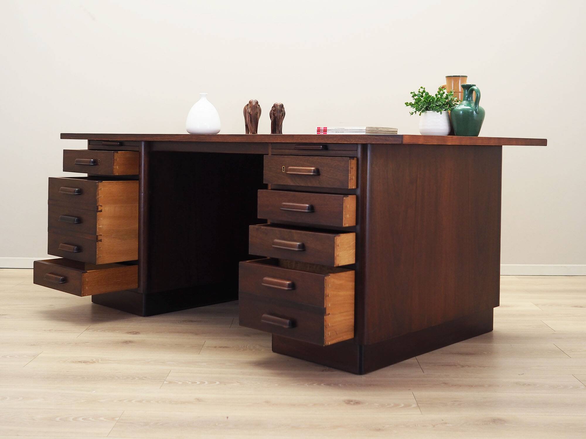 Walnut desk, Danish design, 1960s, production: Denmark
