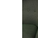 Vintage Scandinavian Mid-Century Modern Bottle Green Armchair, 1950s