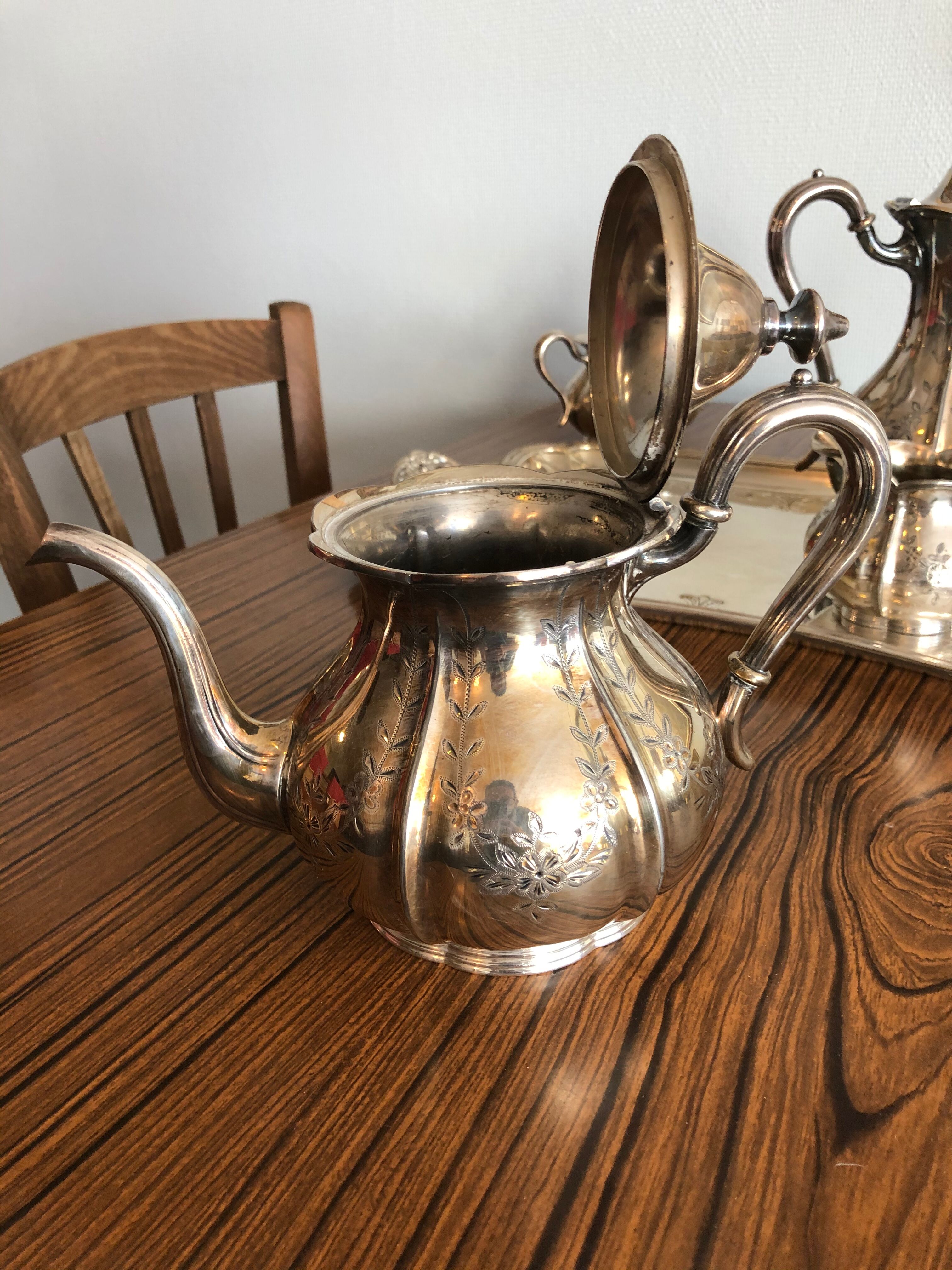 American silver metal tea/coffee service