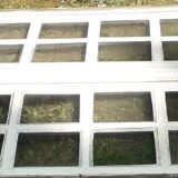 Pair of early 19th century white wood castle windows