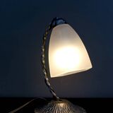 Art Deco Wrought Iron Lamp, France, c. 1930