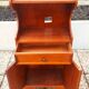 Cherry wood bedside table, Louis-Philippe style