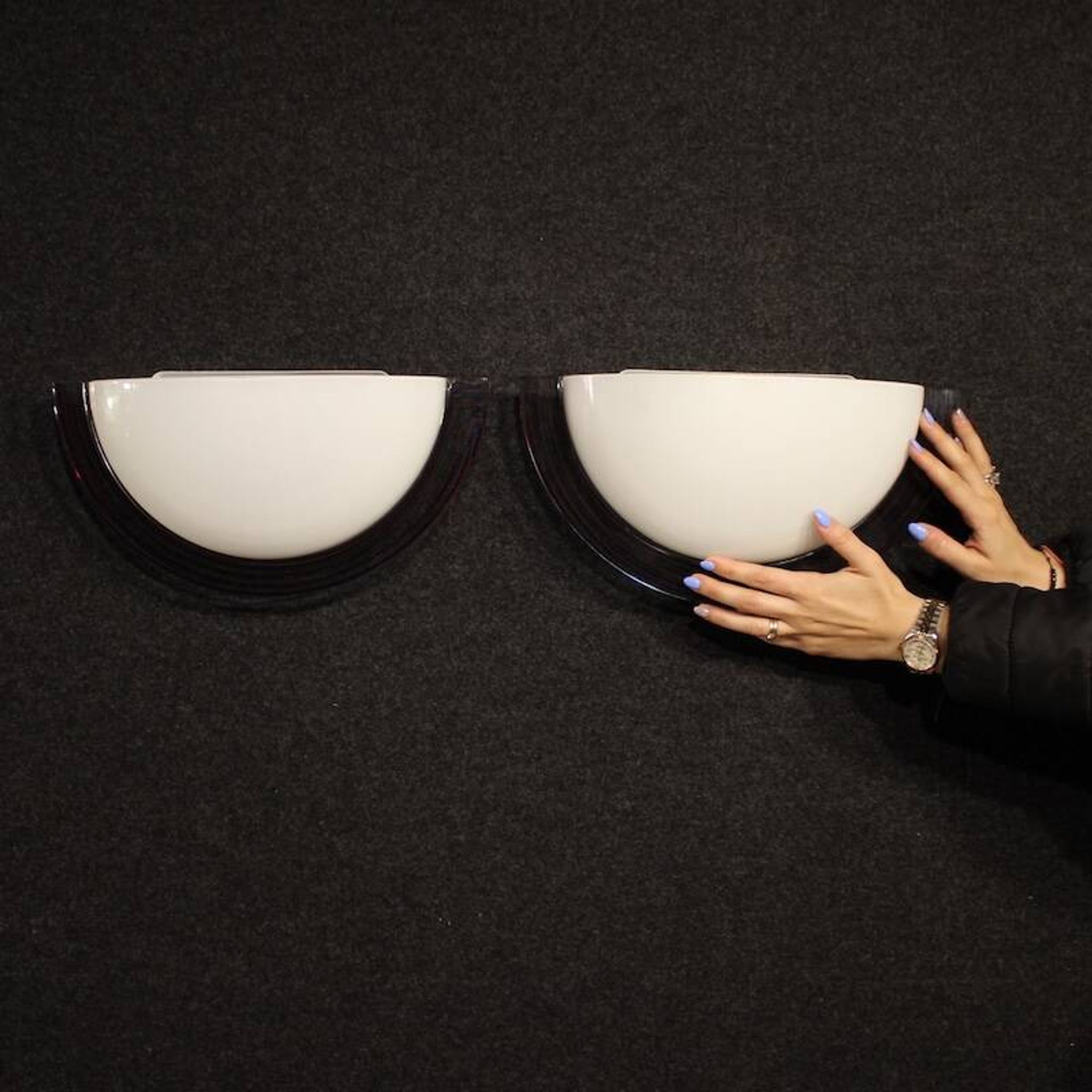 Paire de lampes murales des années 70