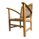 1950's French sea grass rope armchair