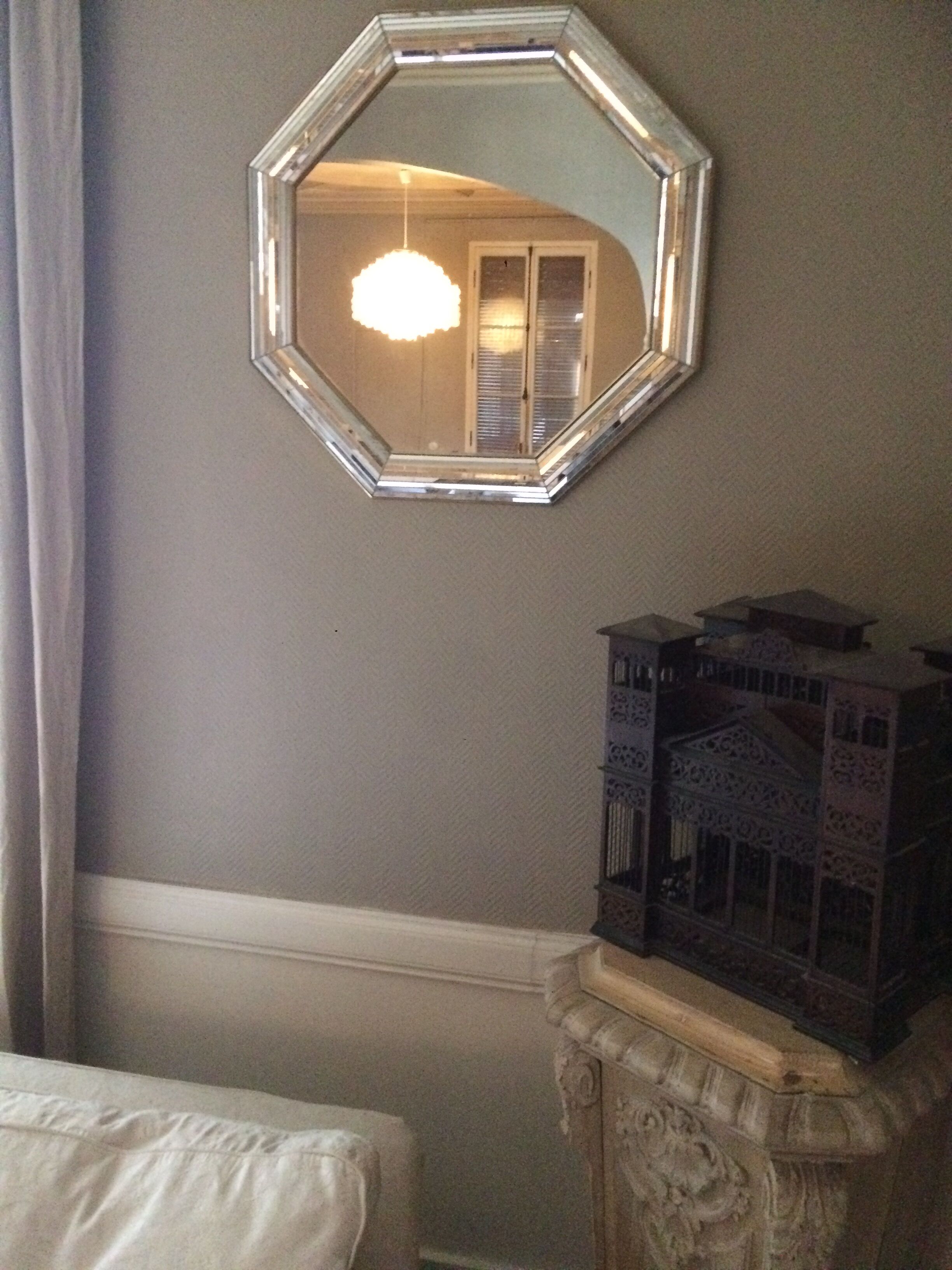 Octagonal Mirror Belgium 1970  74x74cm