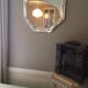 Octagonal Mirror Belgium 1970  74x74cm