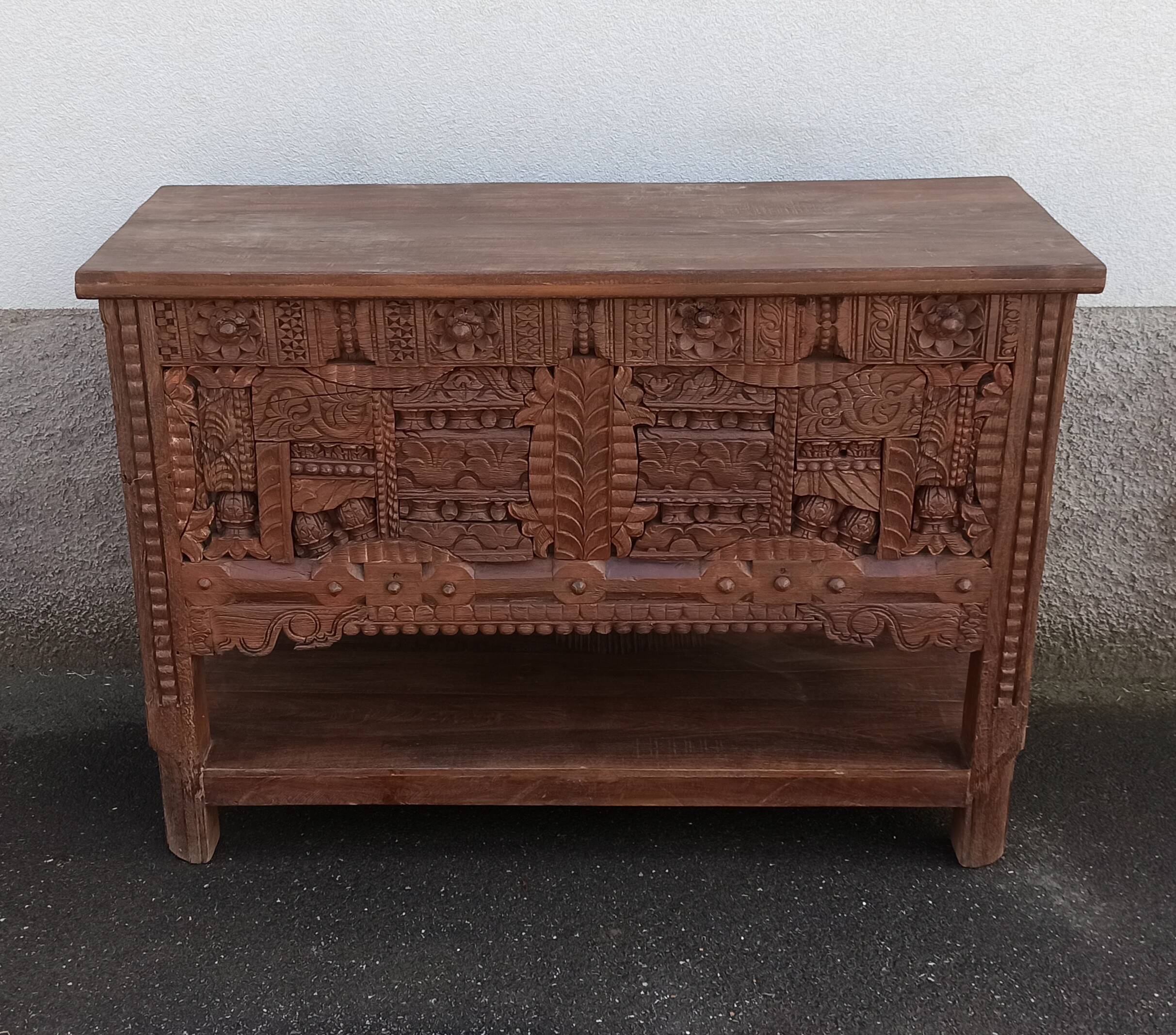 Old wooden high chest