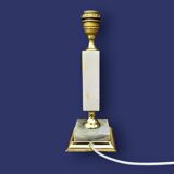Vintage lamp base in onyx and gilded brass