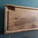 Large and heavy vintage French wooden chopping board
