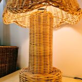 Rattan table lamp