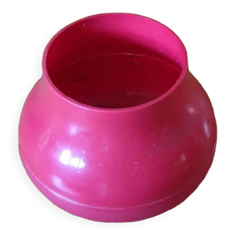 Vintage red plastic vase