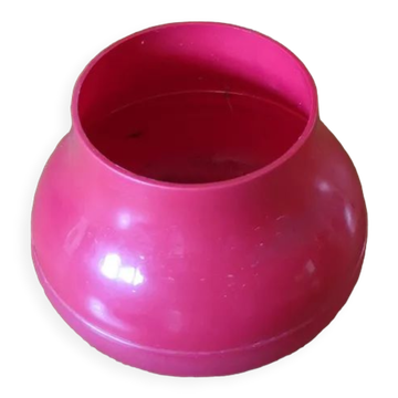 Vintage red plastic vase
