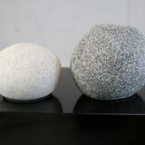 Pair of lamp "pebble". Resin. France, circa 1970