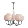 Pink Art Deco chandelier