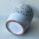 Vase coloré en terre cuite émaillée