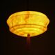 Art Deco rod pendant lamp with marbled glass shade, Germany 1930s