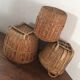 Lot of three matching pot covers